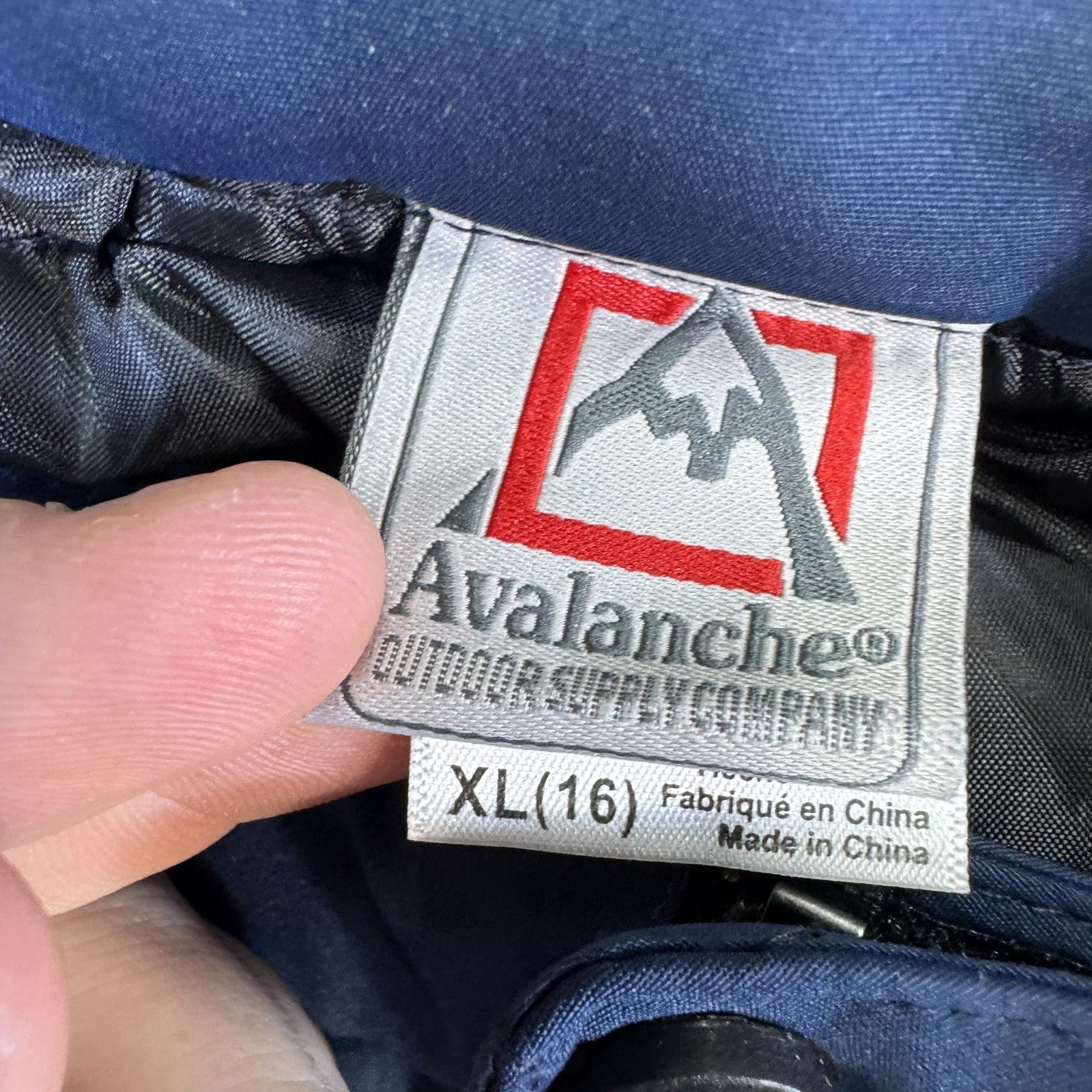 Avalanche Ski Pants Youth XL 16 Navy Blue Insulated Cargo Snow Pants AGP9904