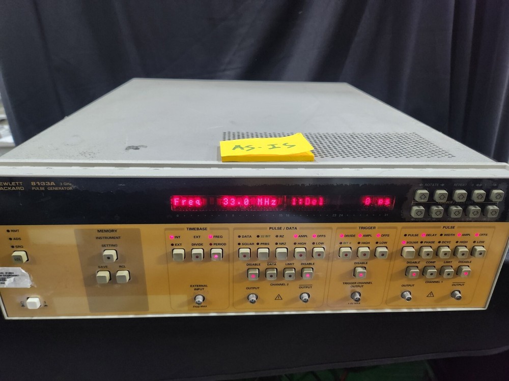 HP 8133A : Pulse Generator, 3 GHz, AS-IS (0987)