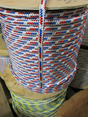 Cable Pulling Rope,Anchor Line 3/8" x 100' double braid Polyester Made In USA