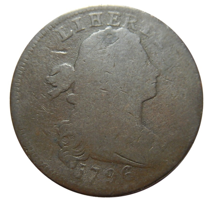 Large cent/penny 1796 rare LIHERTY error Sheldon 104