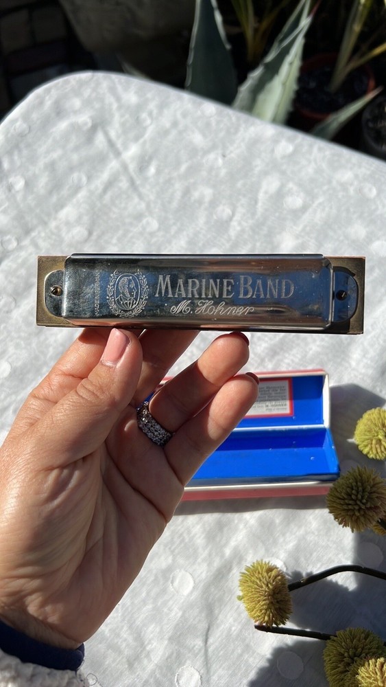 VINTAGE MOHNER HARMONICA IN BOX.