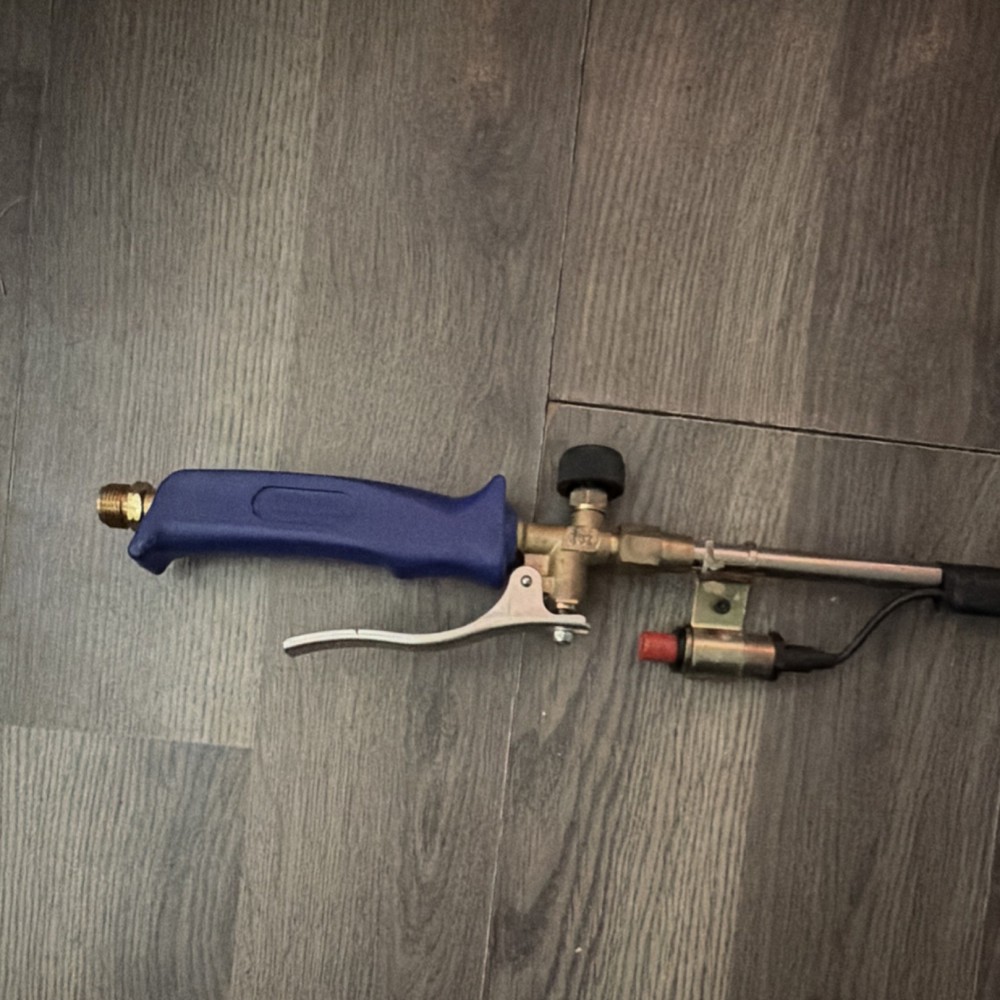 Industrial Propane Torch with Blue Handle and Trigger
