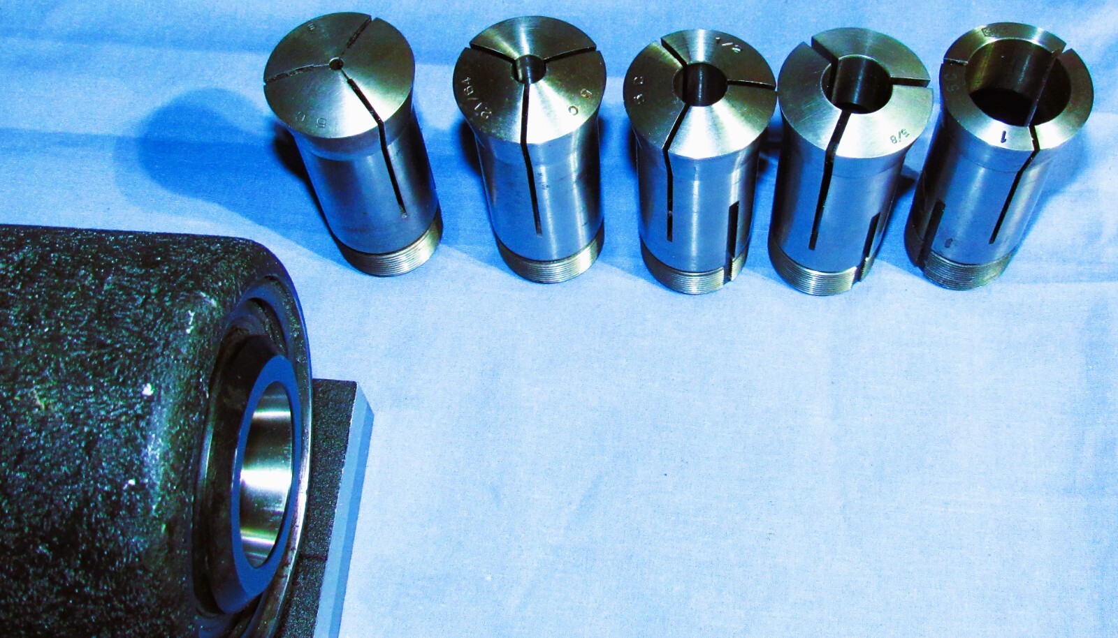 SIMCO MICRO GRIND INDEXER SURFACE GRINDER MODEL MG909 5C COLLET 5PCS KIT