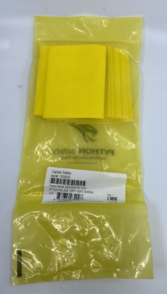 Python Safety Heat Shrink - 1500022 - 2.00" x 4.00" (10 Pack)