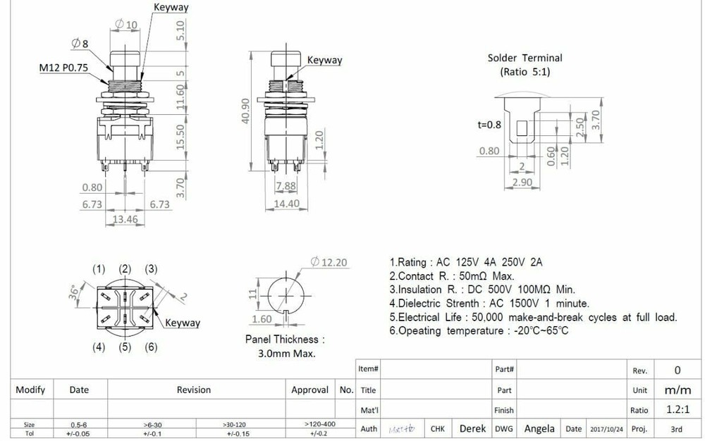Solo DPDT Footswitch