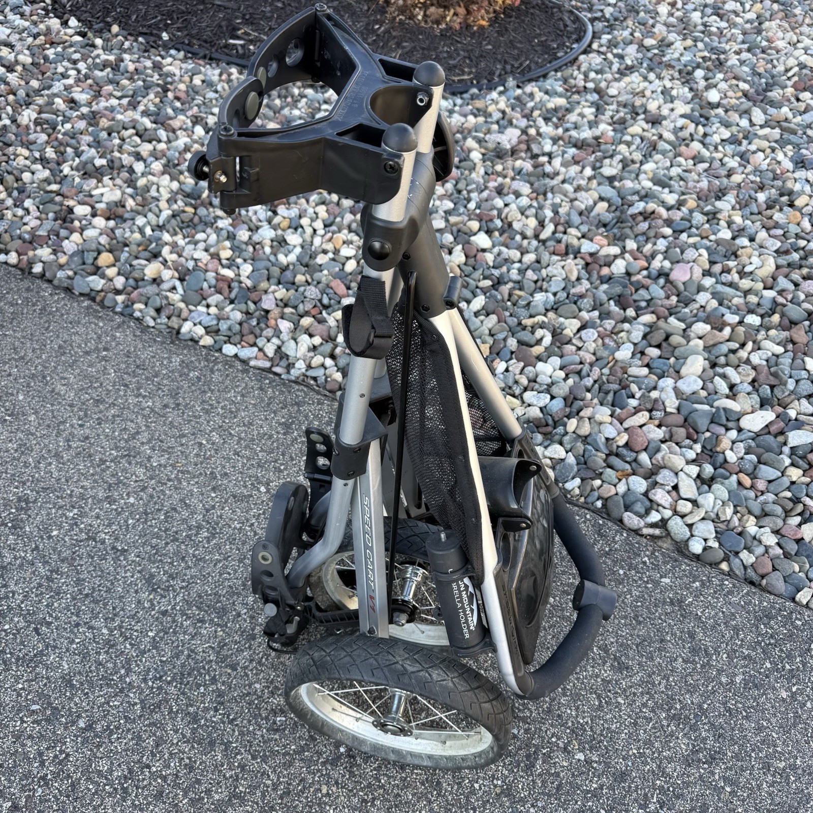 Sun Mountain Speed Cart V1 3 Wheel Golf Bag Cart Foldable Gray