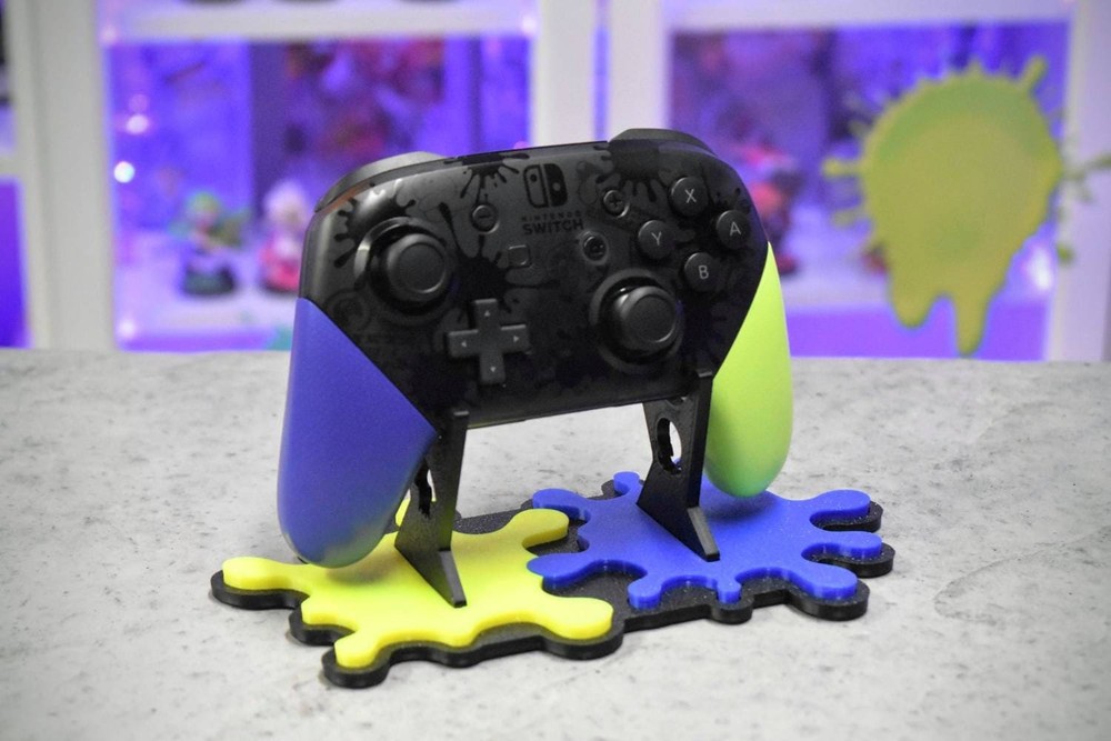 Splatoon 2 & 3 Nintendo Switch Pro Controller Display Stand - 3D Printed