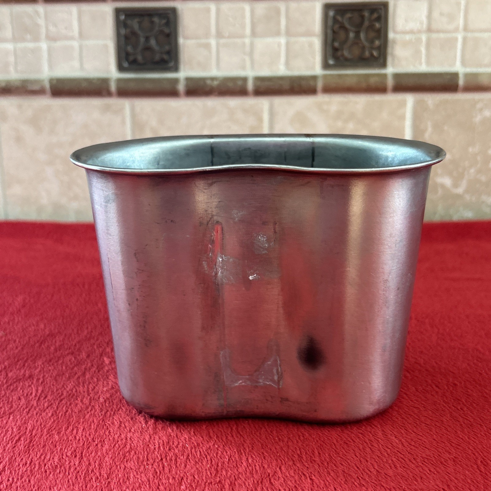 US Military Early Vietnam Steel Canteen Cup Dated 1965 US Army