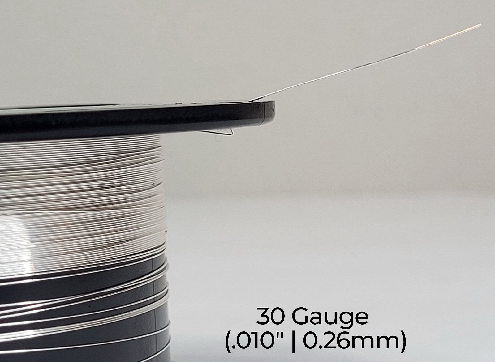 940 Argentium Silver Wire | Round, Half Hard | 12-30 Gauge | 1-10 Ft | USA