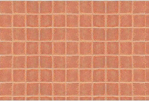 JTP Square Tile 2 pack - Model Scratch Building Plastic Sheet - O Scale - #97418