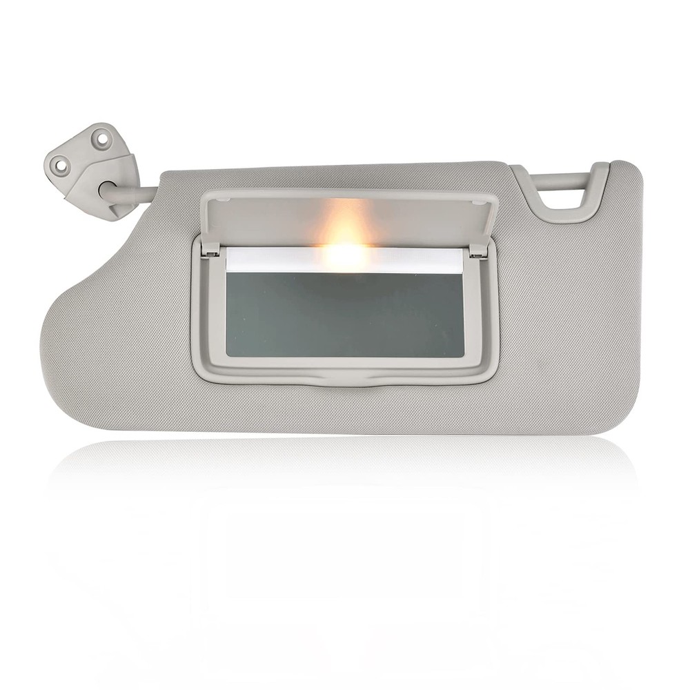 Nakuuly Left Driver Side Sun Visor Gray with Light, Side,