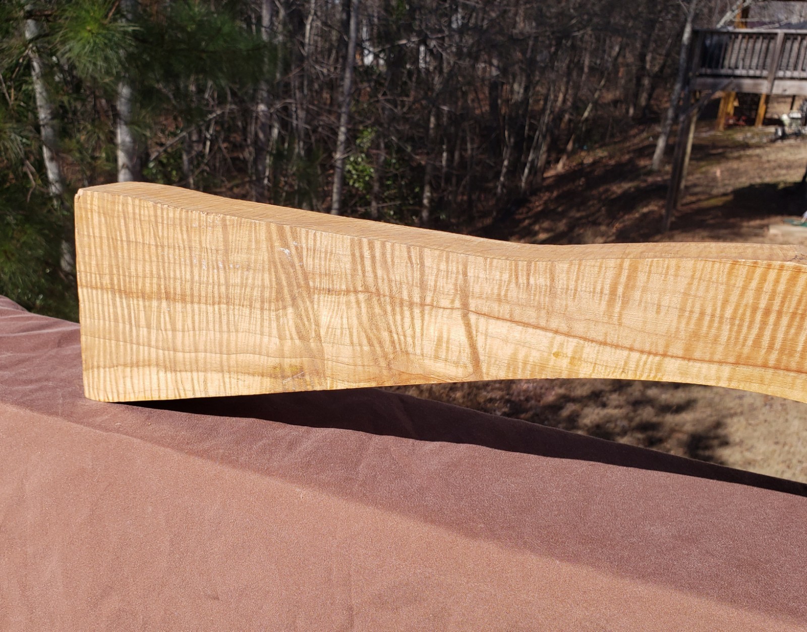 🔥 EXTRA CURLY TIGER MAPLE FULLSTOCK BLANK SLAB MUZZLELOADER LONGRIFLE HAWKEN