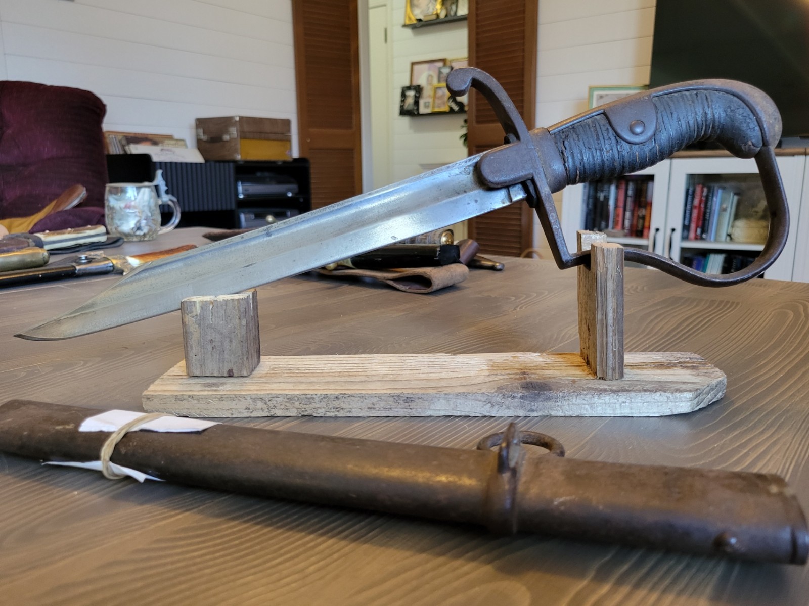 Imperial German Sword Cut-Down w/ Scabbard dated "1894"