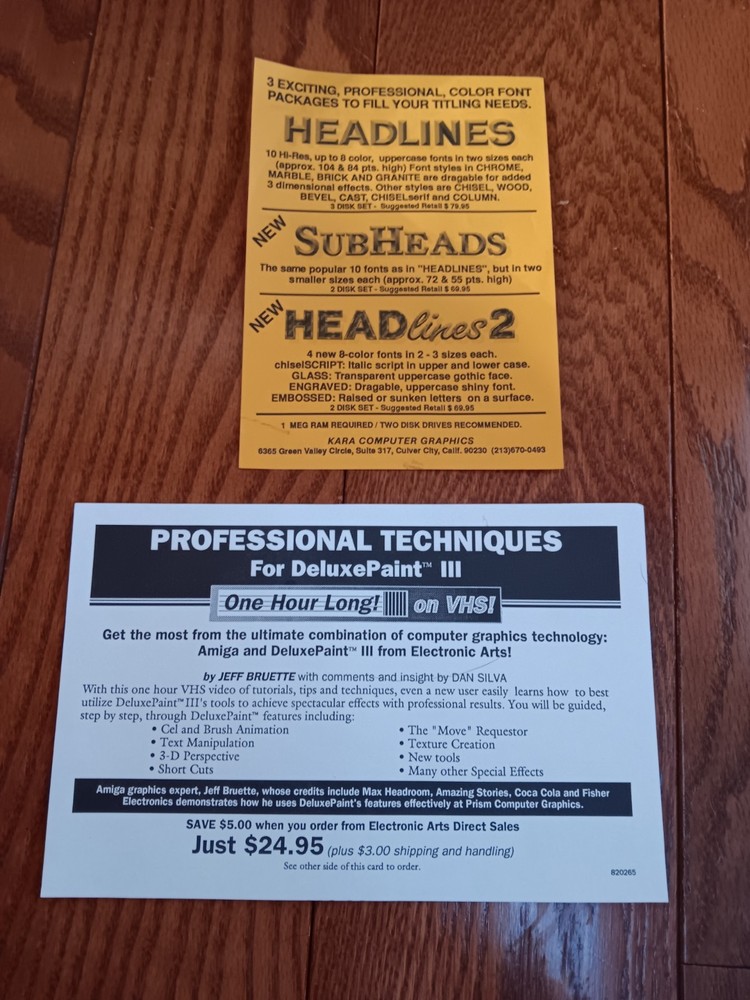 Amiga Deluxe Paint 3 Computer Software Tested/Works