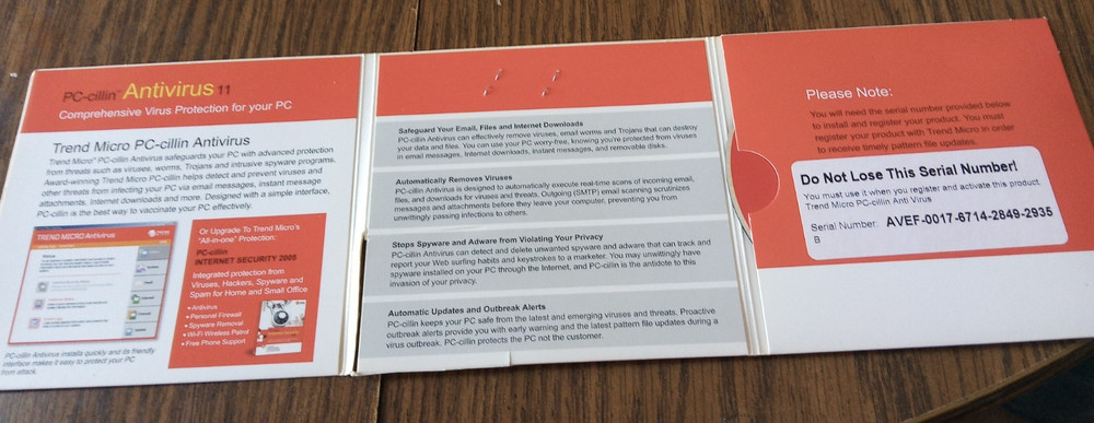 PC-cillin Antivirus 11 Security Software Trend Micro Windows XP