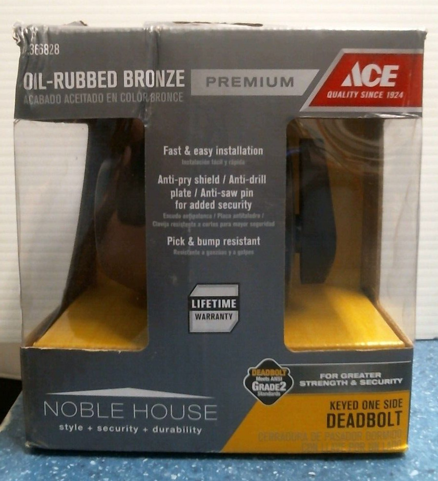 ACE Oil Rubbed Bronze Keyed One Side Deadbolt  (5366828) FS