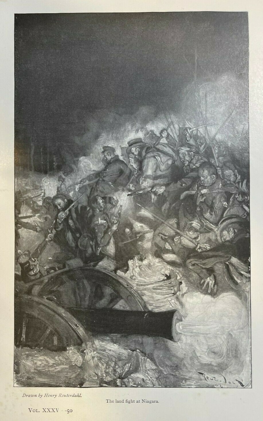 1904 War of 1812 Northern Frontier Captain Alfred T. Mahan illustrated