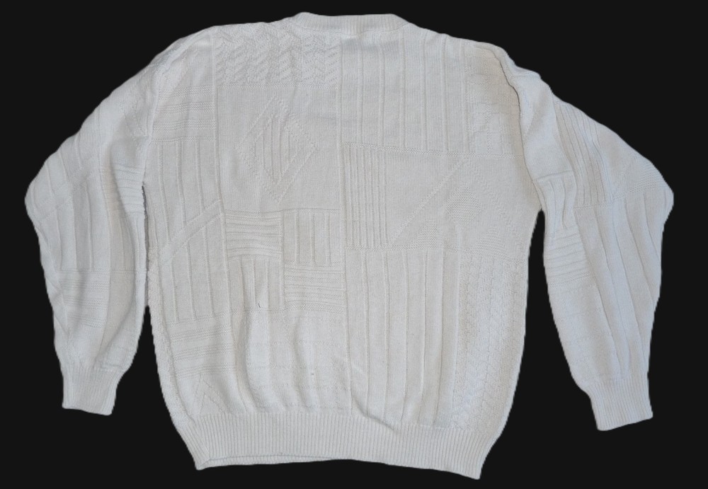 MENS OFF WHITE PULLOVER SWEATER