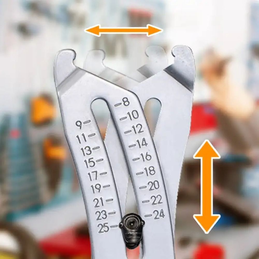 Portable Precise Thread Size Checker Keychain Bolt Size Checker Keychain Manual·