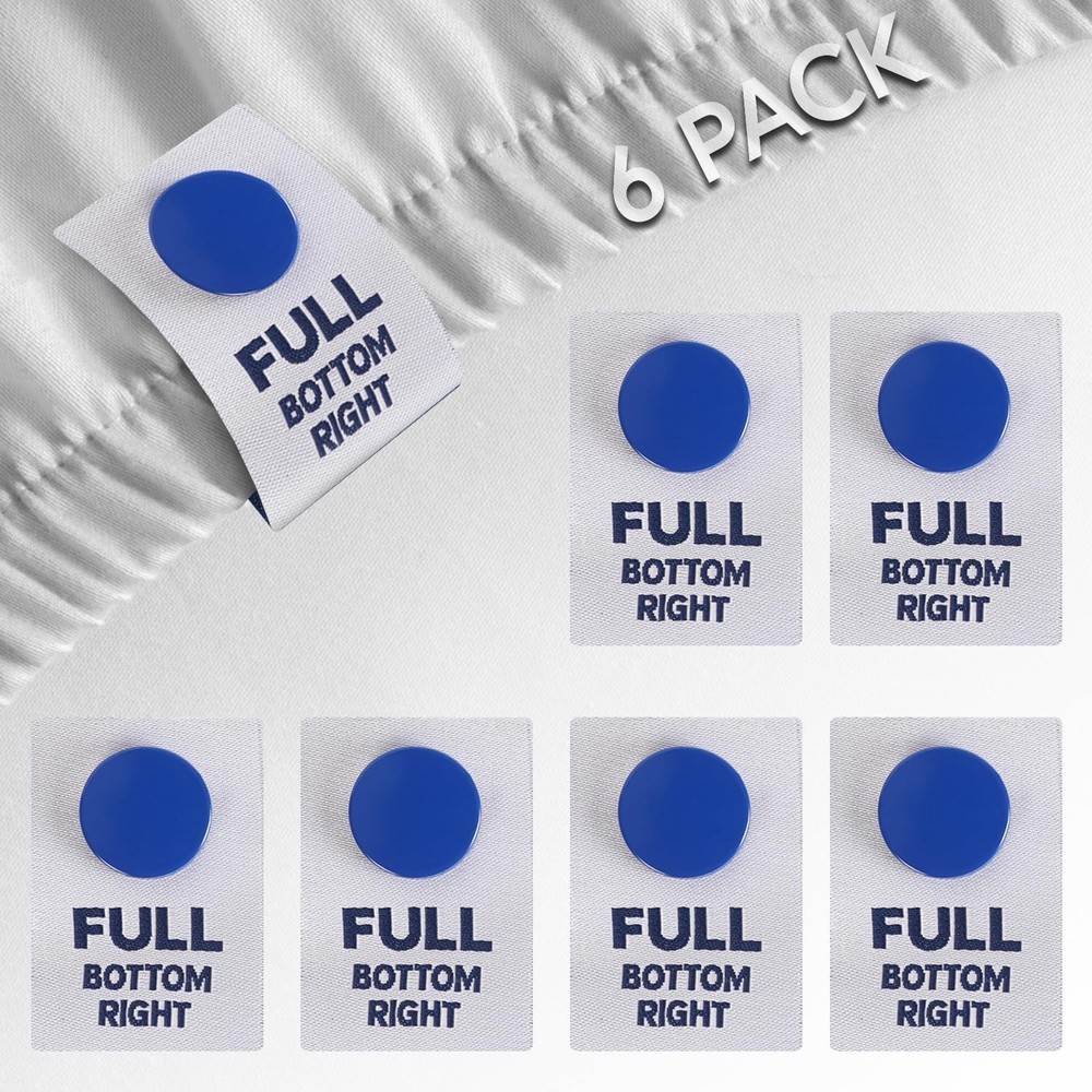 [Full] SheetSnaps Bed Sheet Corner Labels – Know Which Way The Full, Full