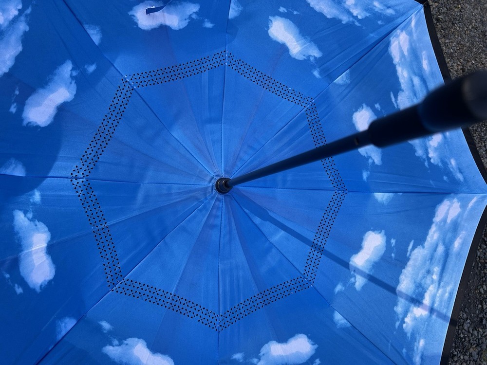 Inverted Blue Sky Umbrella. Great Shape