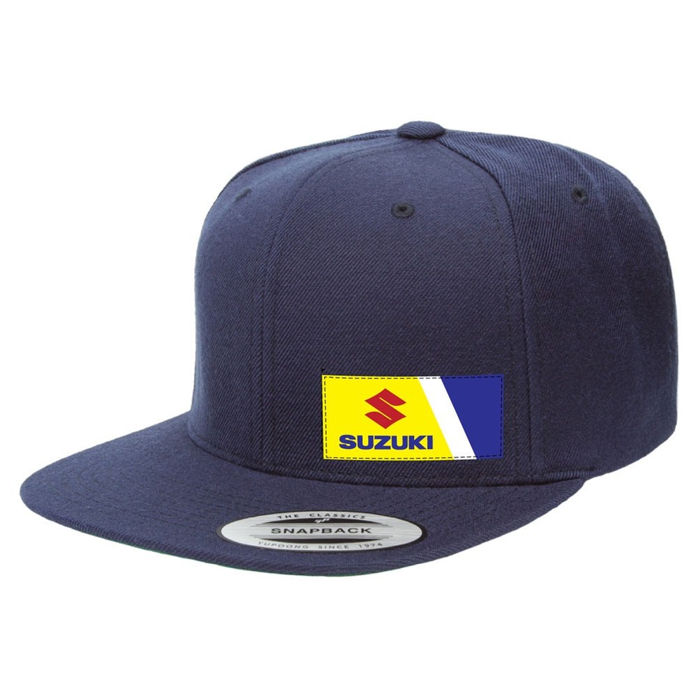 SUZUKI WEDGE snapback hat / navy
