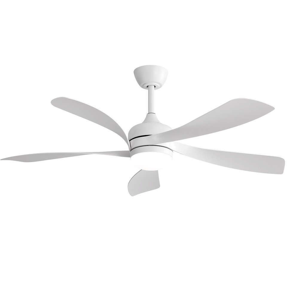 52inch White,Ceiling Fan,3-Color LED,Memory Function,6 Adjustable Speeds,Remote.