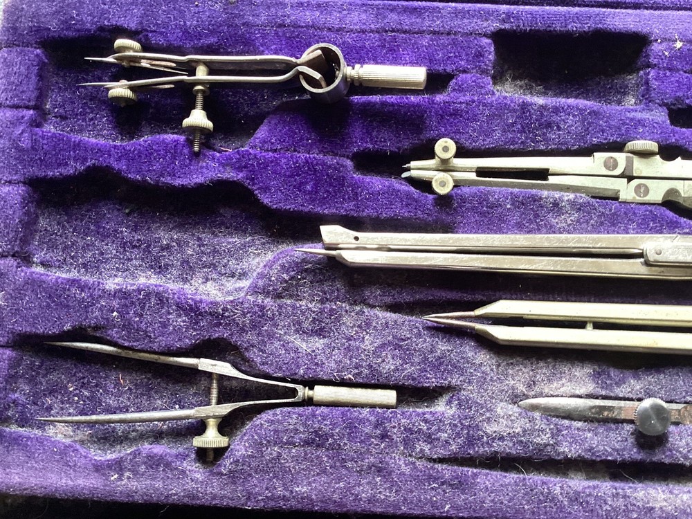 VTG Dietzegen Germany Drafting Tools With Case