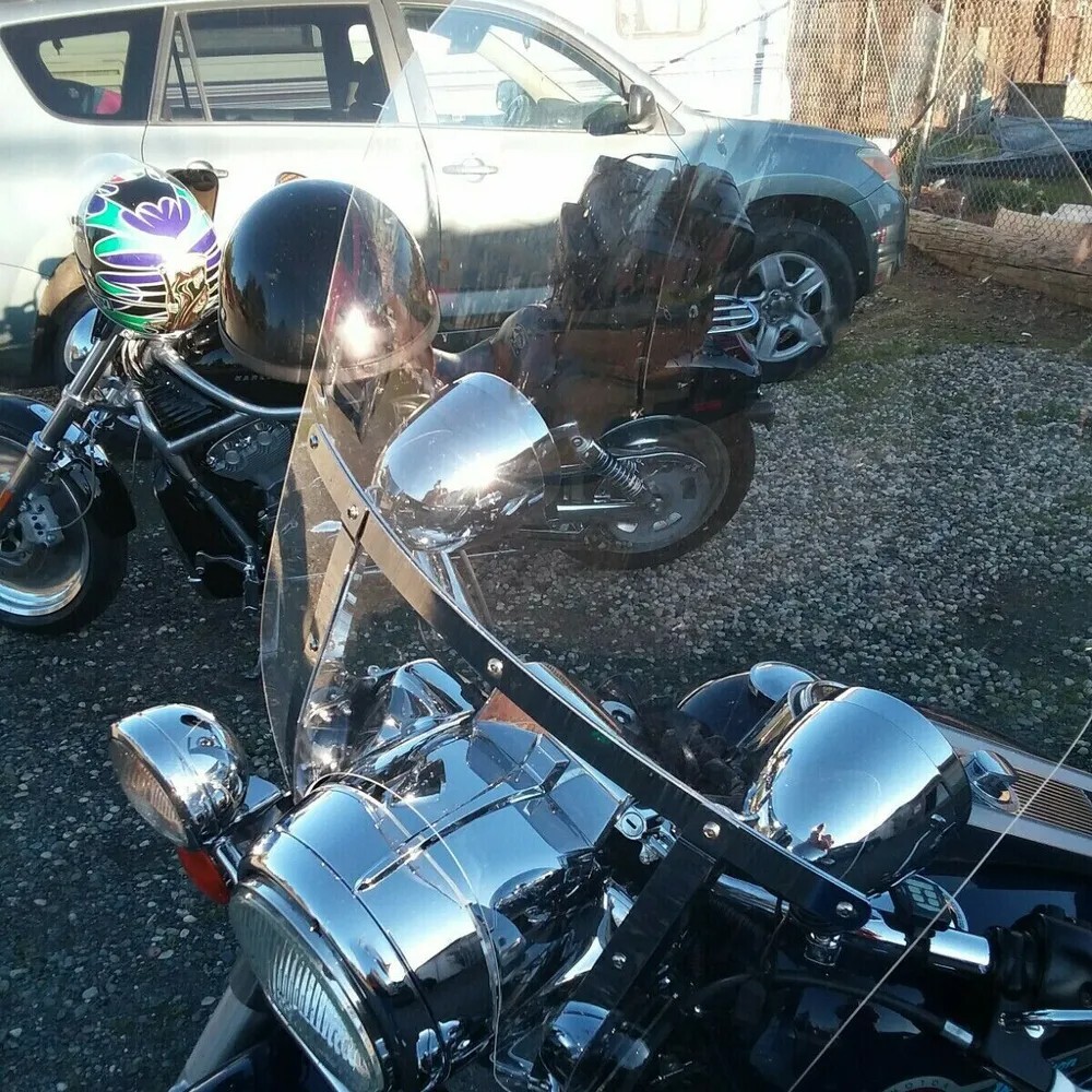 Front Clear Windshield Windscreen For 2015-23 Harley Freewheeler FLRT