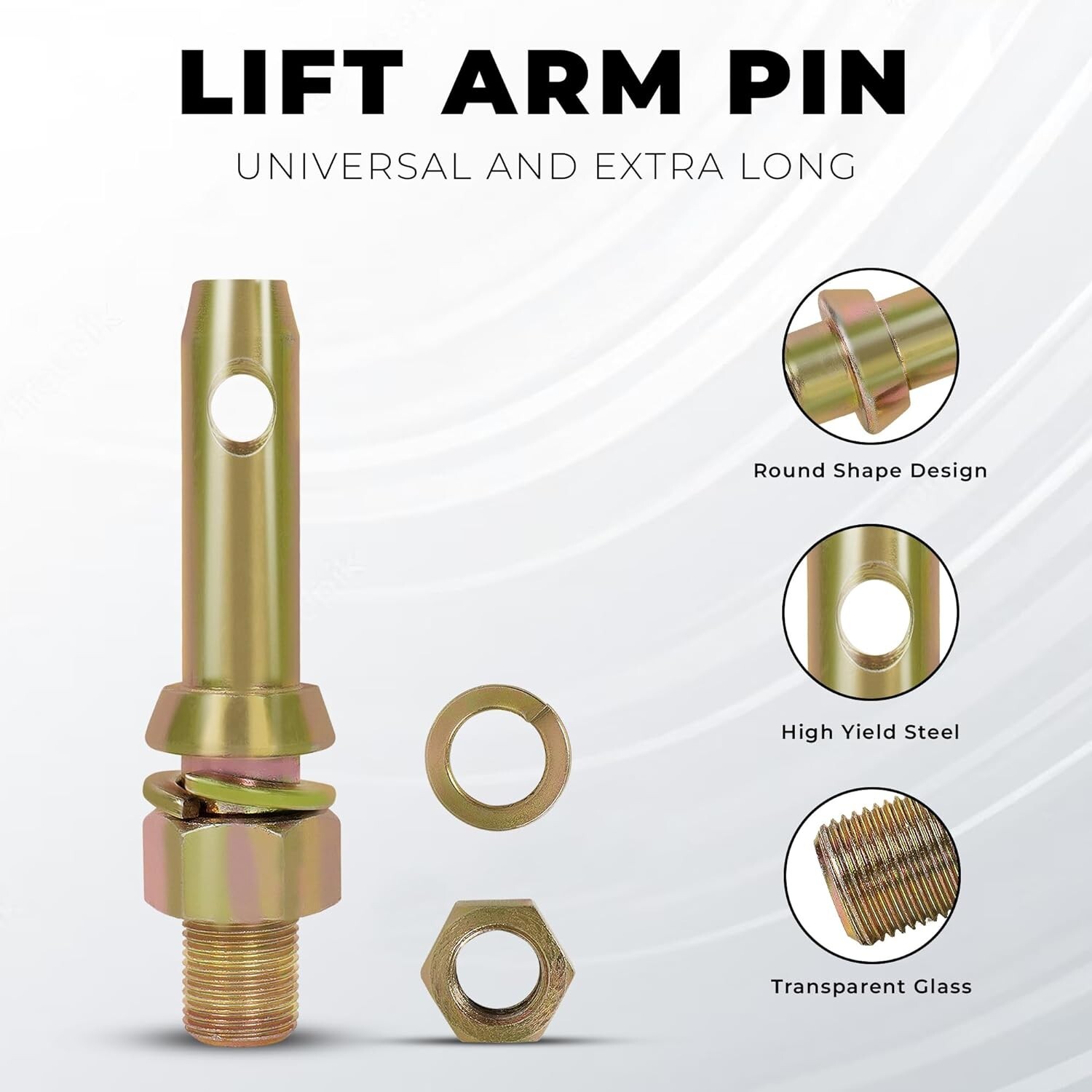 3PK Cat 1 Draw Pin Hitch | 5-1/2" Forged Tractor Pins
