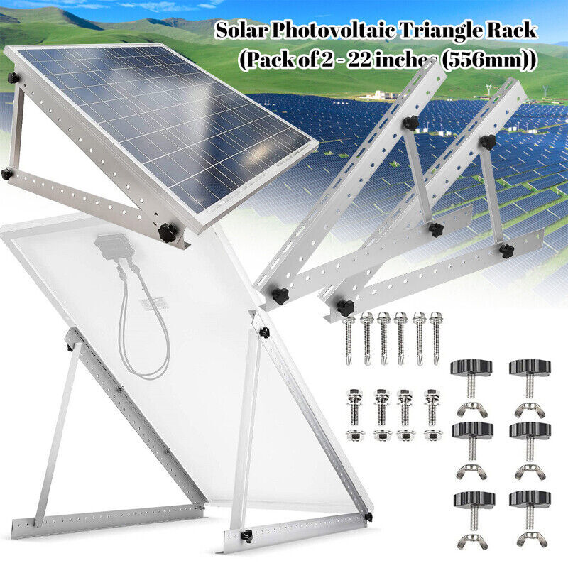 Solar Panel Tilt Mount Brackets Mounting System Solar Kit Adjustable Ground Roof