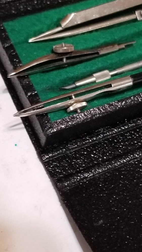 NOS Vintage Precision Supreme Drawing Instruments D64 Drafting Navigation Set