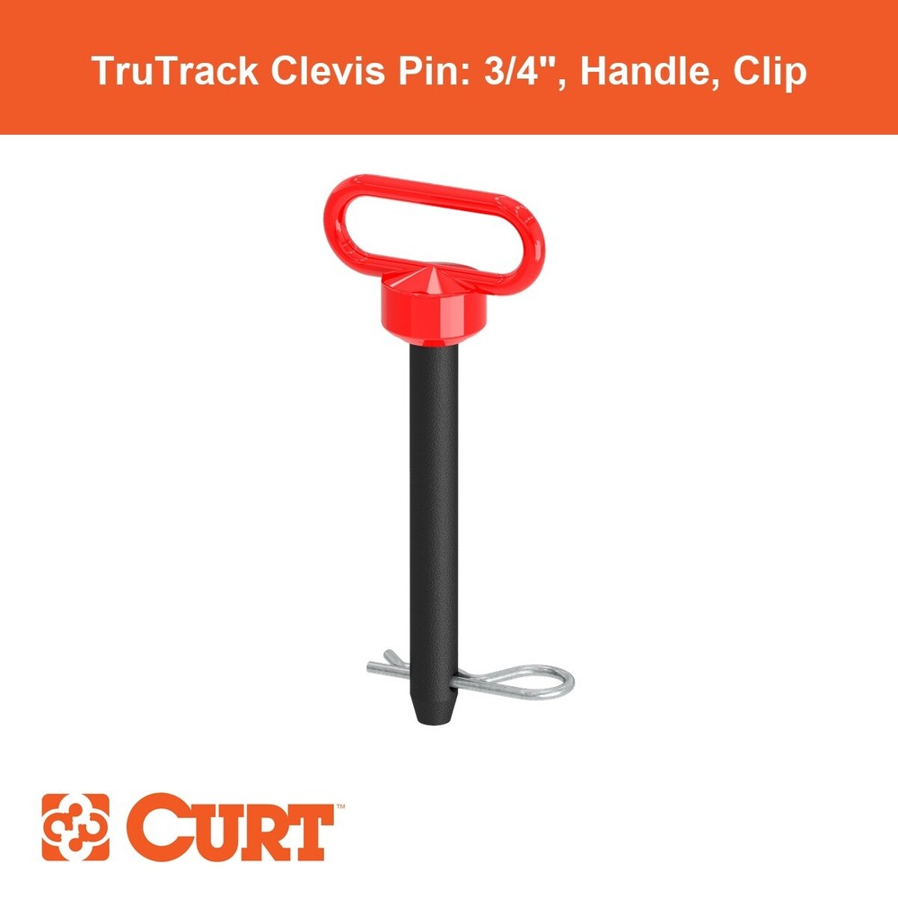 Replacement TruTrack 3/4" Clevis Pin with Handle and Clip