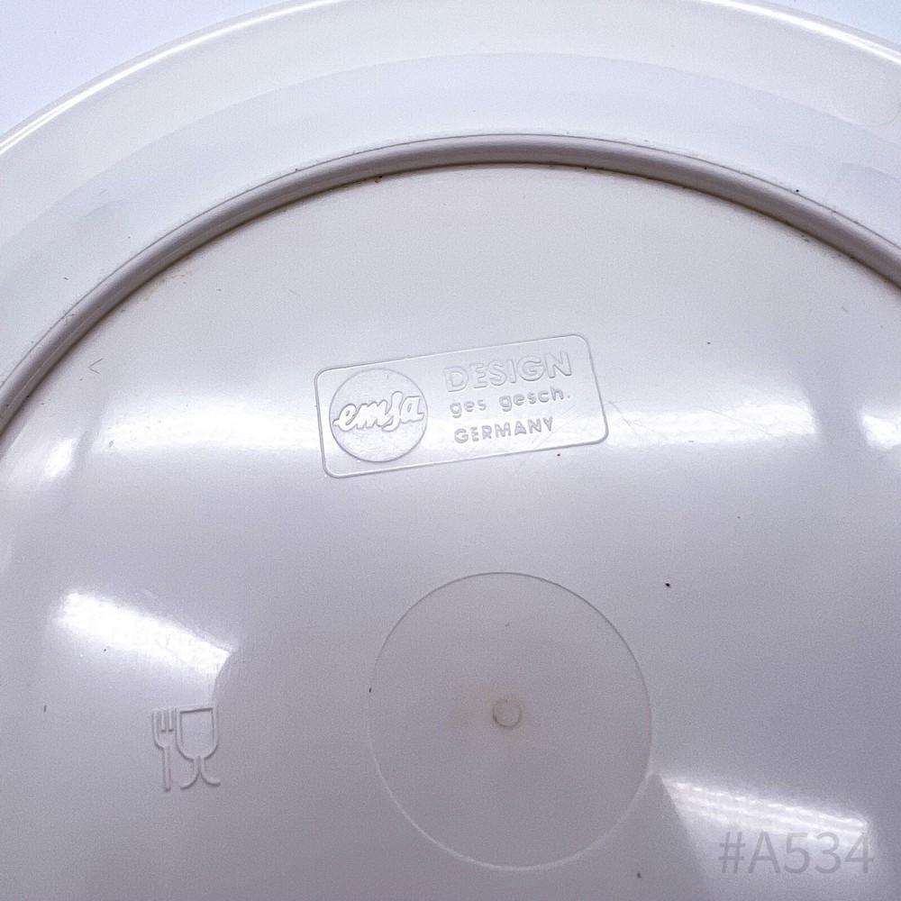 EMSA Plastic Camping Plates W. Germany | Camping Tableware 2 Pieces