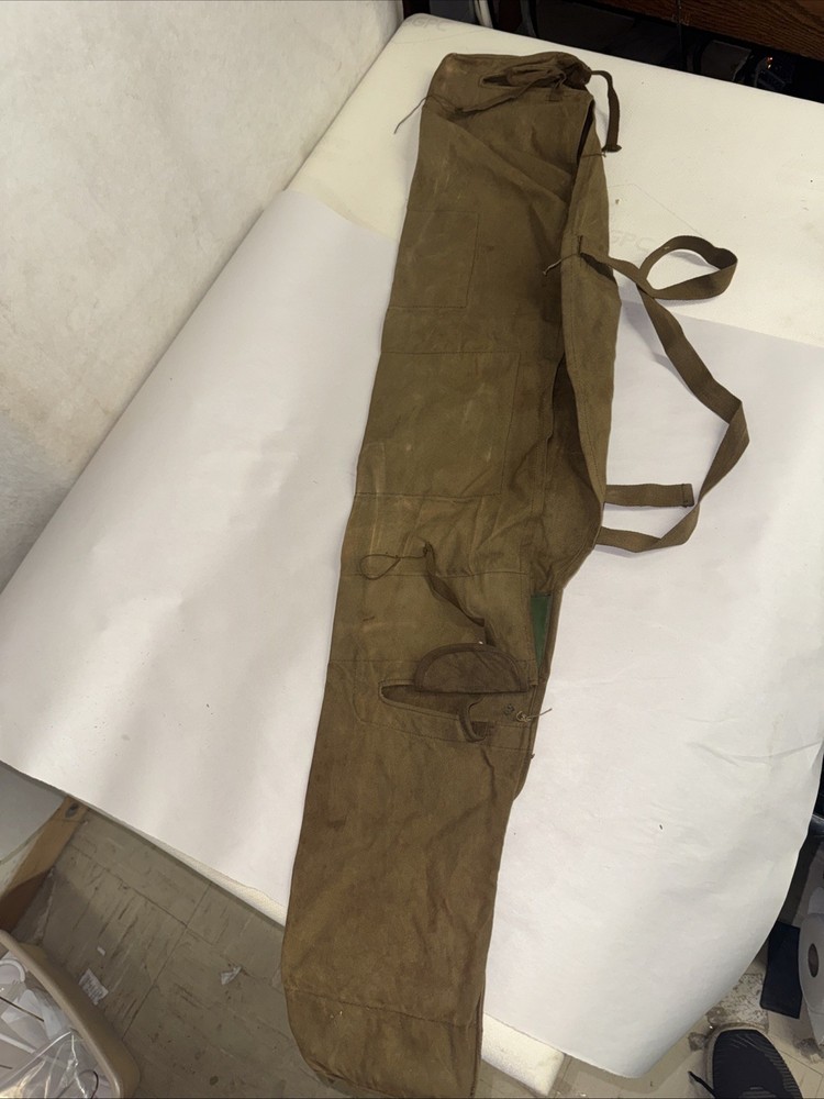 vintage U.S. military canvas rifle case