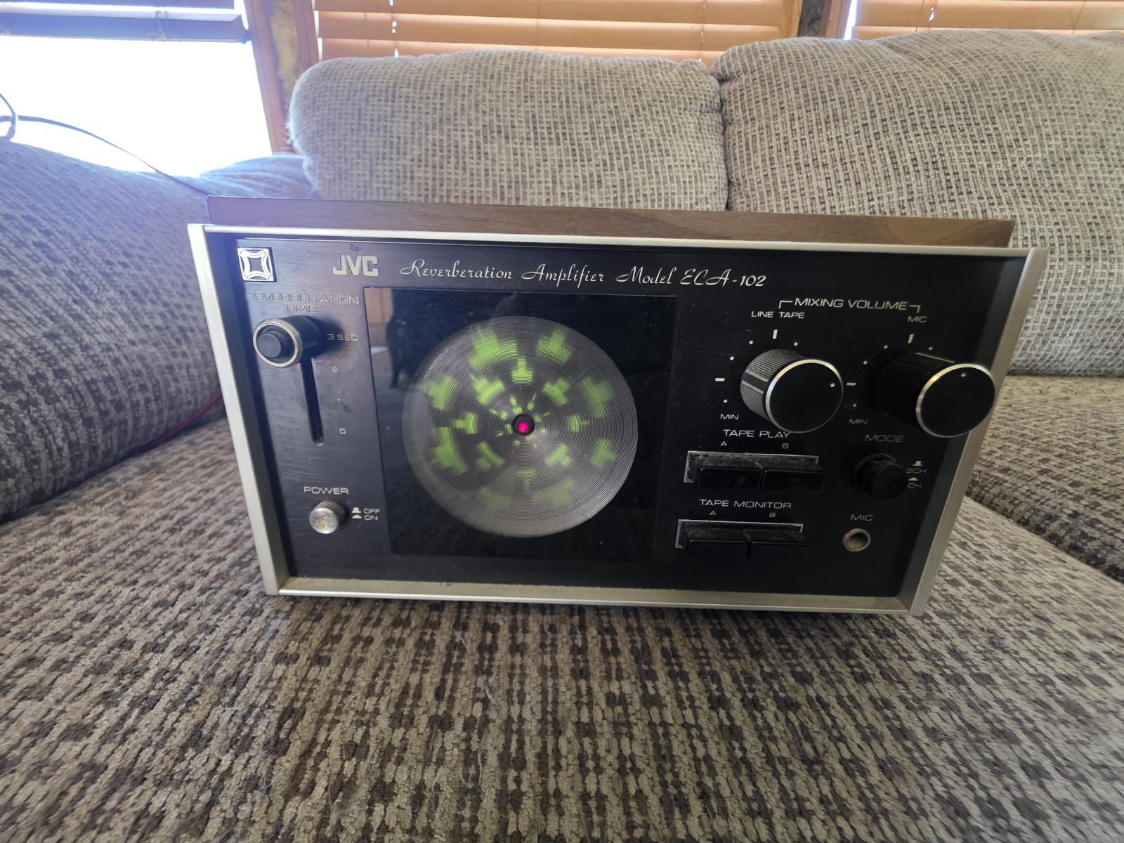 JVC Model ECA-102 Reverberation Amplifier Vintage JVC Made In Japan Tested