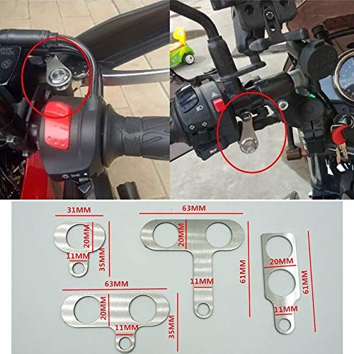 Stainless Steel LED Motorcycle Handlebar Switch Horn Kill Start Button