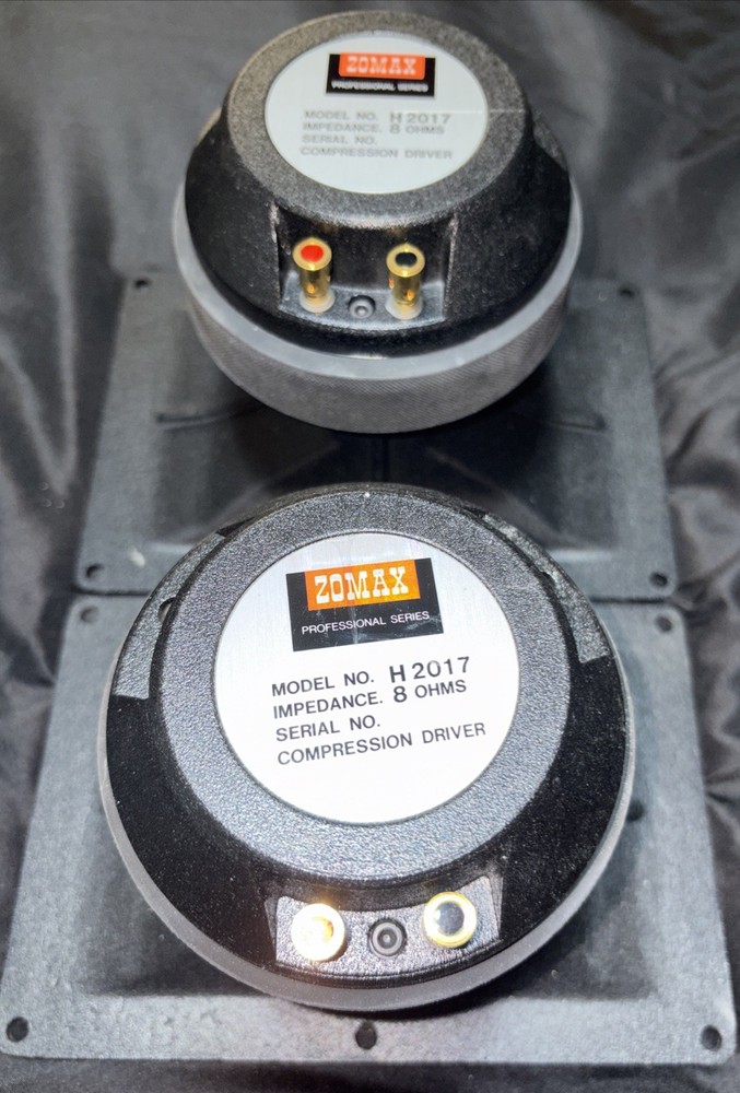 PAIR of JBL H 2017 8-Ohm Compression Driver Open Box