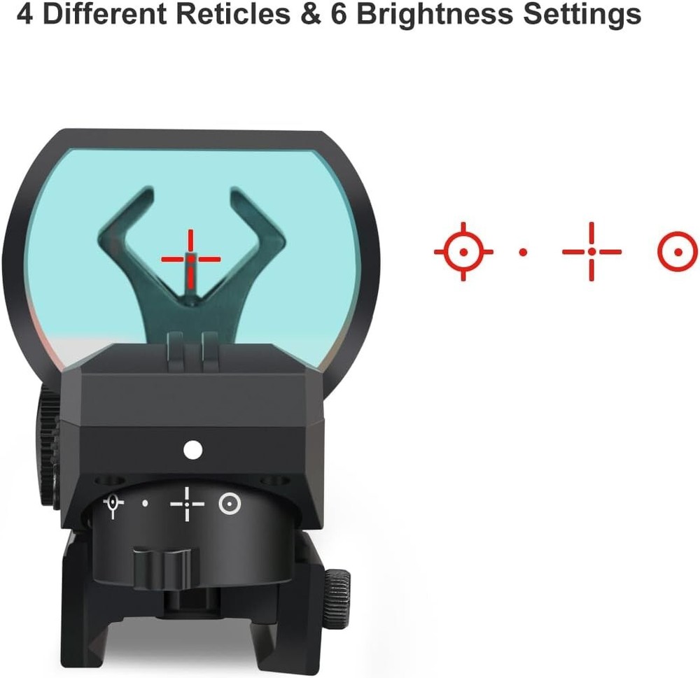 Feyachi RS-30, RS-60, RS-61 Reflex Sight, Multiple Reticle System