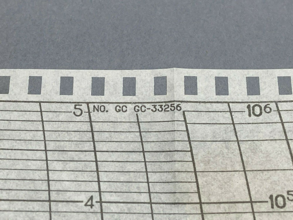 Graphic Controls GC-33256 Strip Chart Paper for Foxboro 0-5 Range