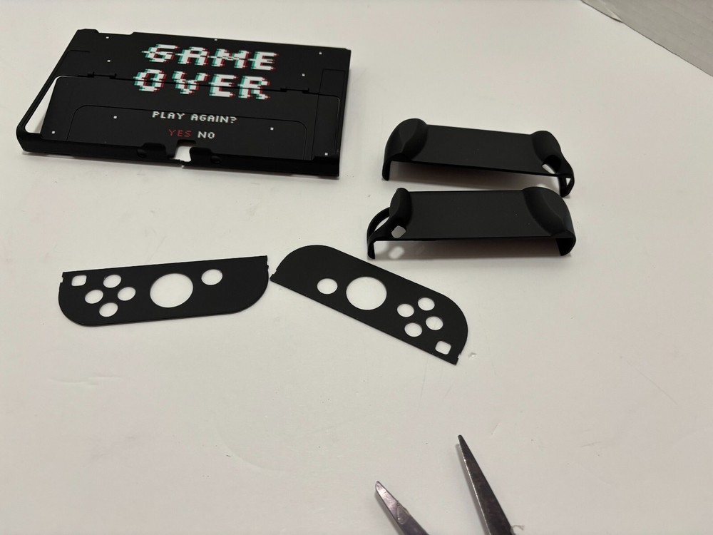 Game Over Switch Case | Dockable Kickstand Retro Arcade Space Black Hard Protect