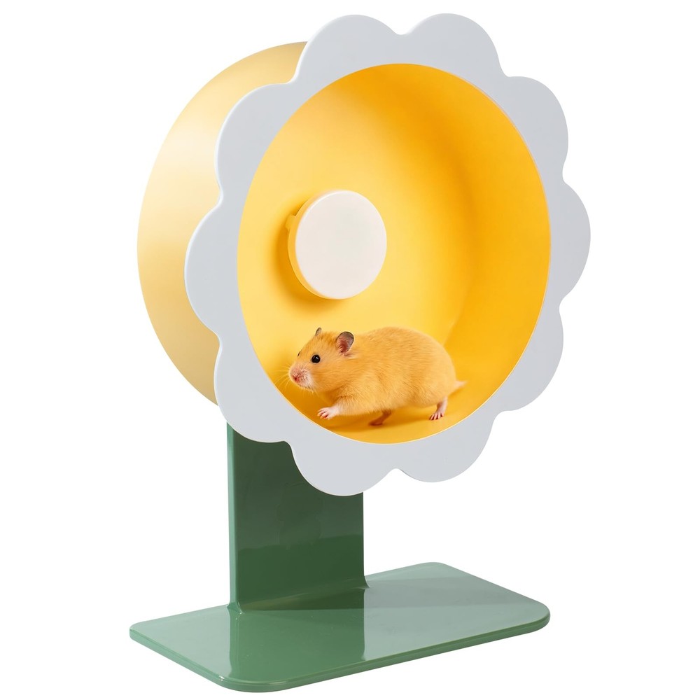 Hamster Wheel Super-Silent Hamster Exercise Wheels- Quiet Spinner Hamster Run...