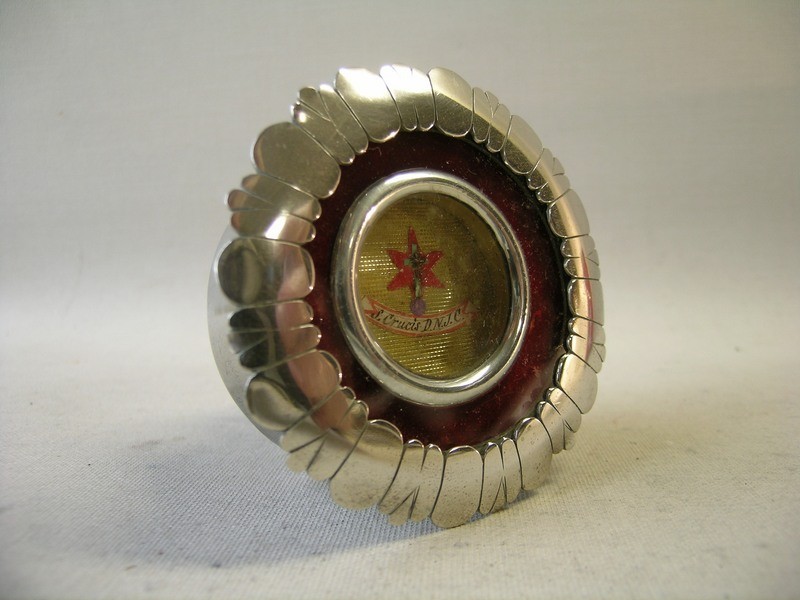 Antique True Cross reliquary relic kiss devotional item