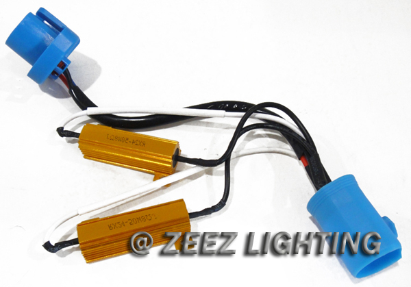 9004/9007/HB5 HID Resistor Decoder Anti-Flicker Bulb Out Error Warning Canceller