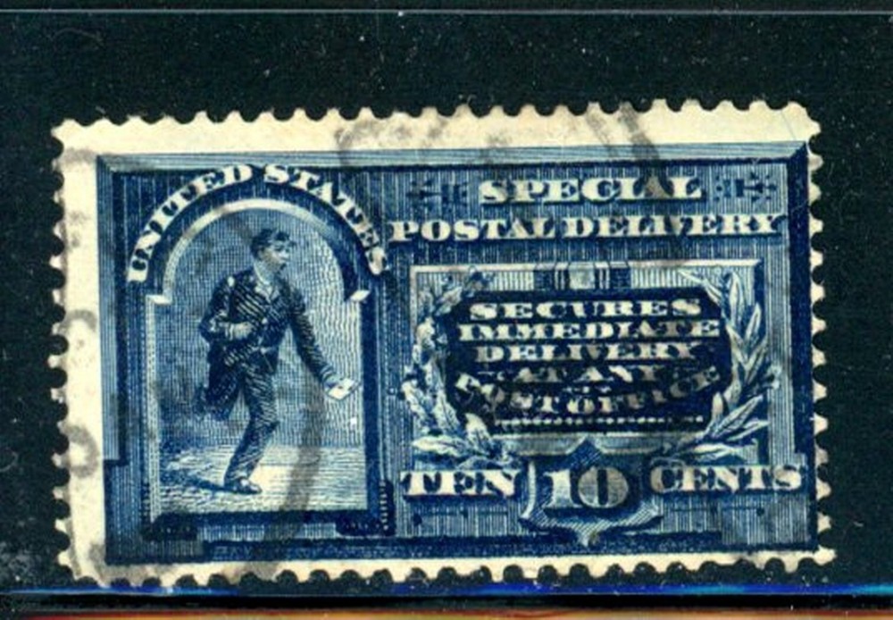 US Scott # E4 - Used - Light Cancel - CV=$110.00                (42-C231)