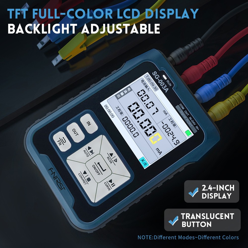 2.4in TFT LCD Signal Generator Current Voltage Simulator PVM Output Automatic