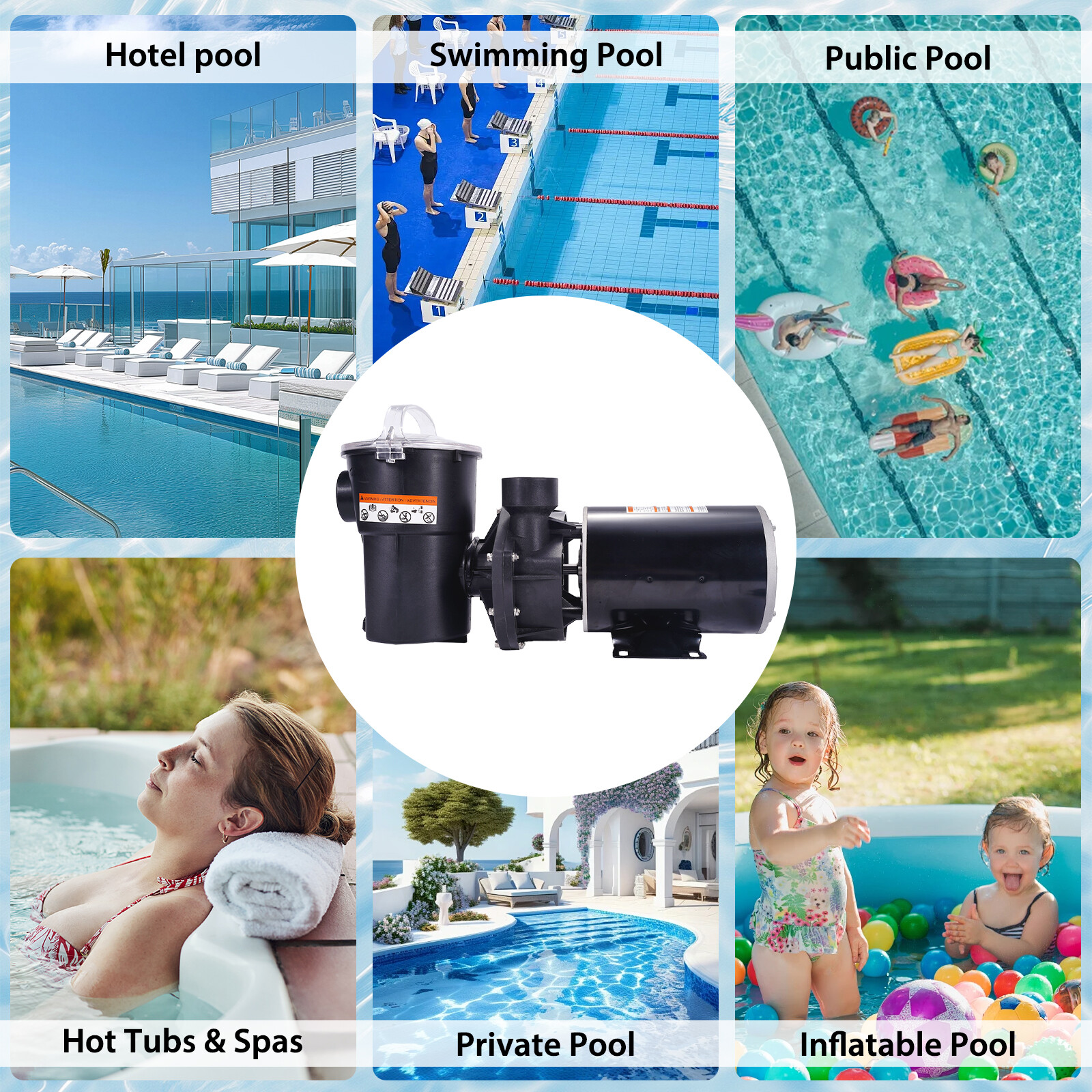 W3SP1580X15 Pool Pump 1.5 HP Replacement for Hayward PowerFlo LX Series