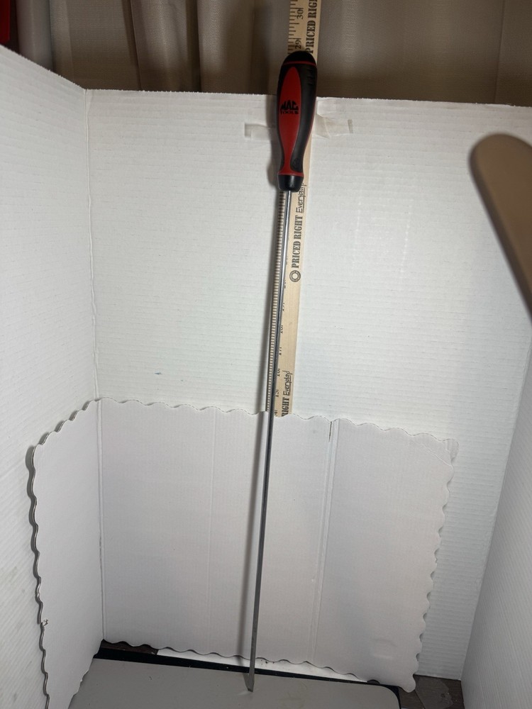 28” MAC Tools flathead Screwdriver with MAC Handel grips.