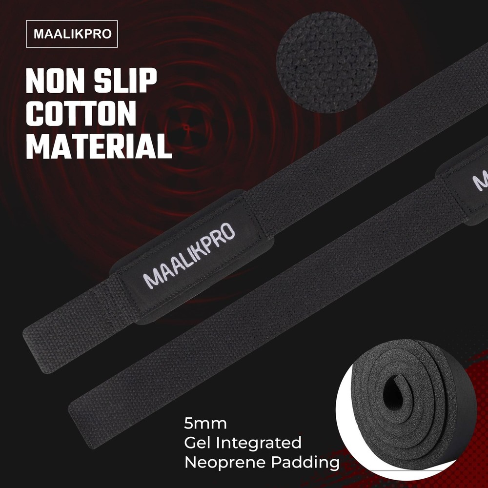 Weight Lifting Straps | Wrist Lifting Strap Black