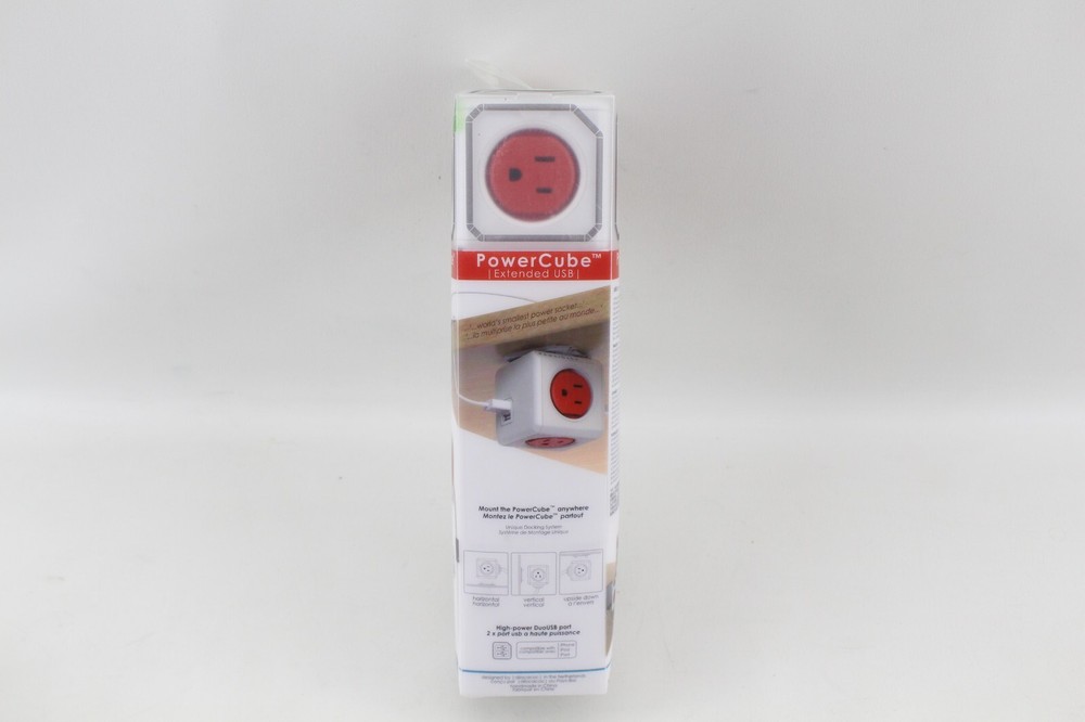 ALLOCACOC POWERCUBE EXTENDED USB 4 OUTLETS NEW